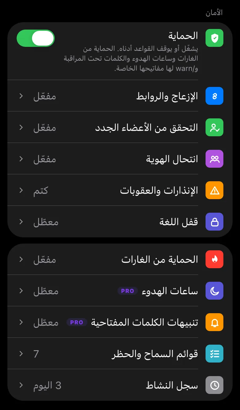 تطبيق ليمزو المصغّر للمشرفين: مفاتيح الإشراف داخل تليجرام