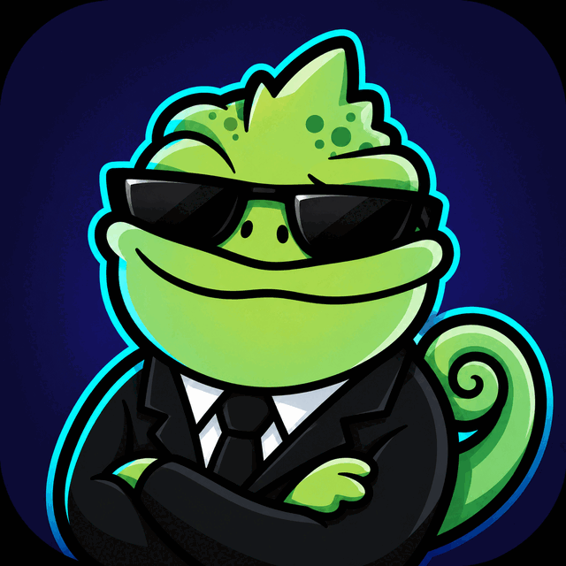Limzo Pro: the chameleon in a black suit and dark sunglasses